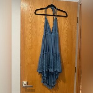 Blue Halter Dress